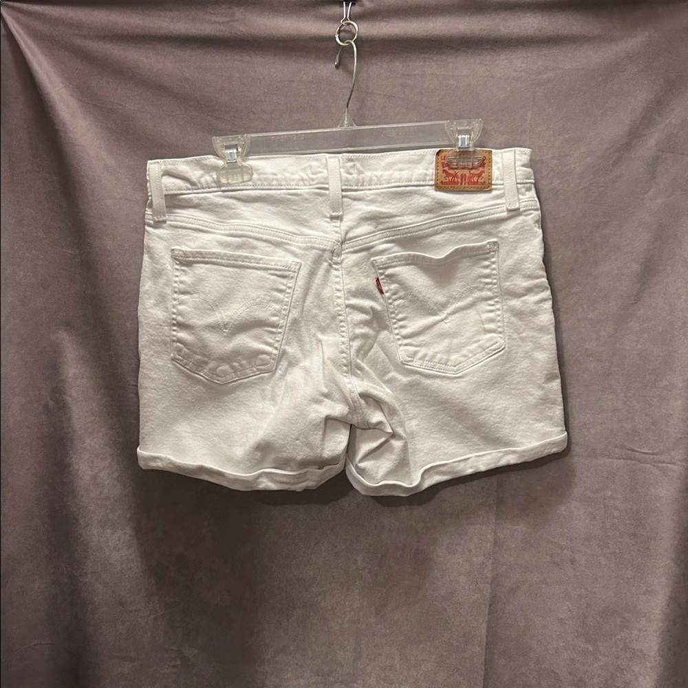 Levi's Women's White Denim Shorts